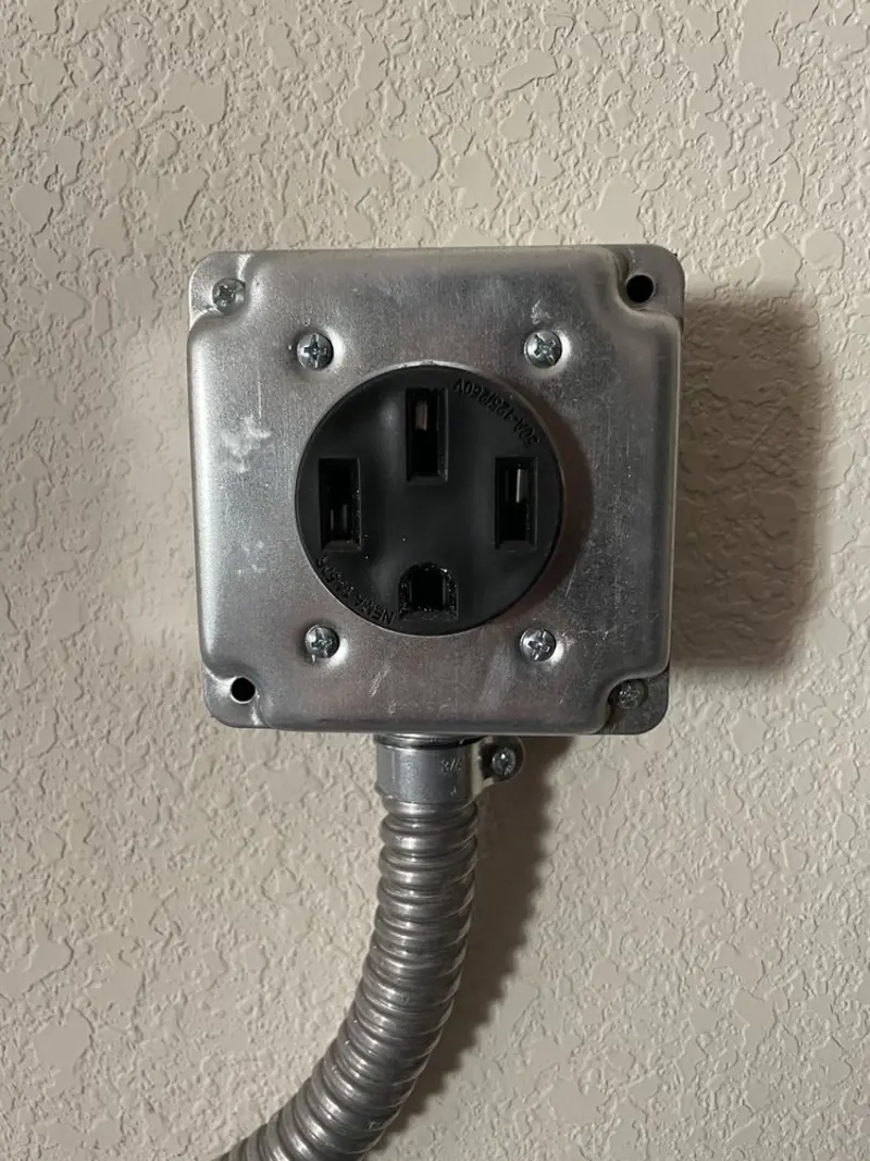 NEMA 14-50 outlet installed for Electrical Panel Upgrade in University of California-Davis